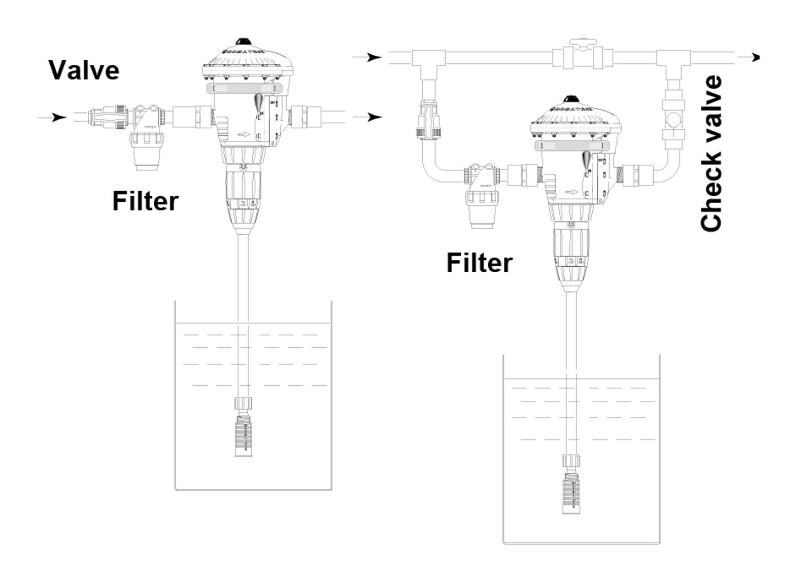 diaphragm metering pump installation hint