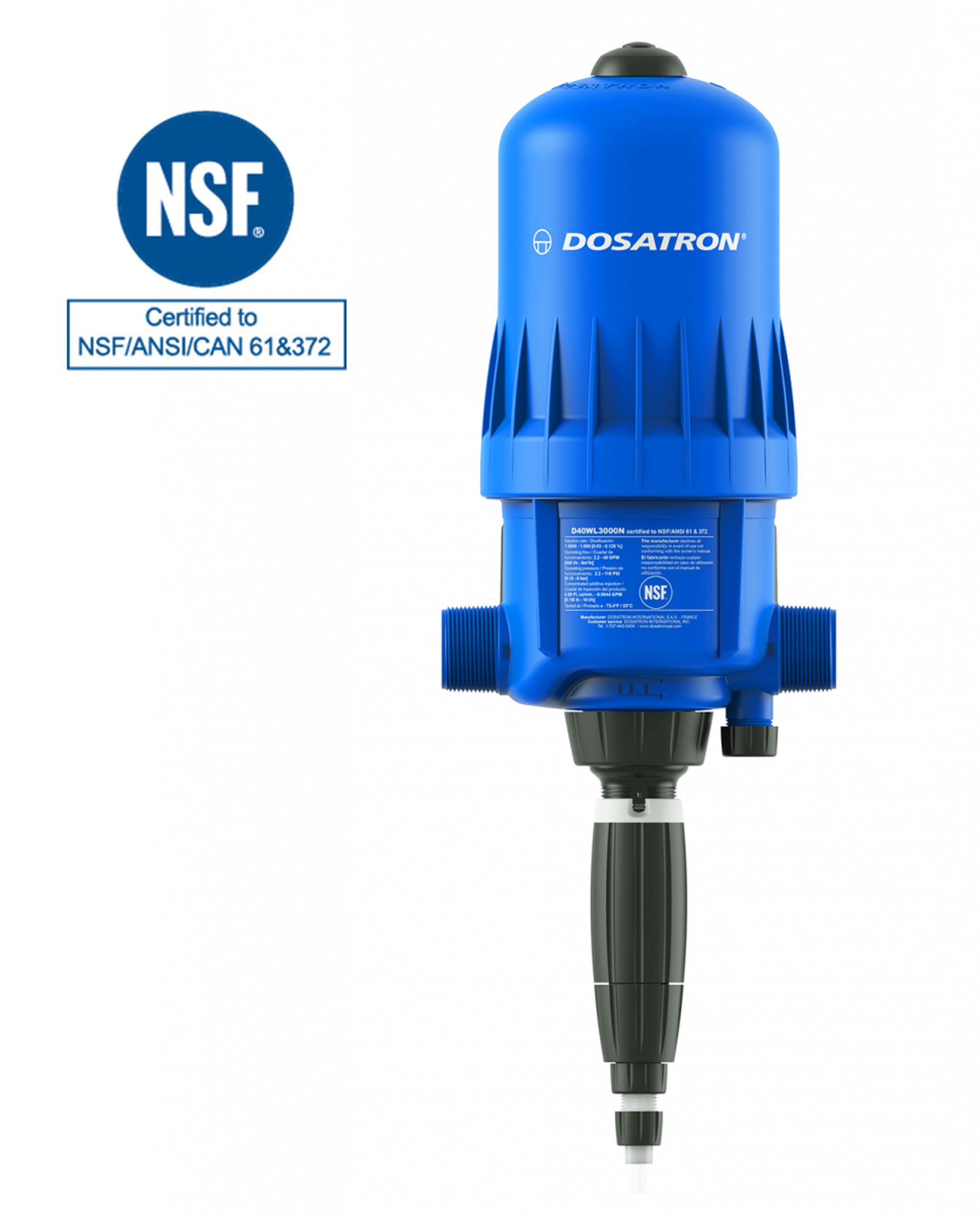 NSF Certified Chlorinator D40WL3000NAF