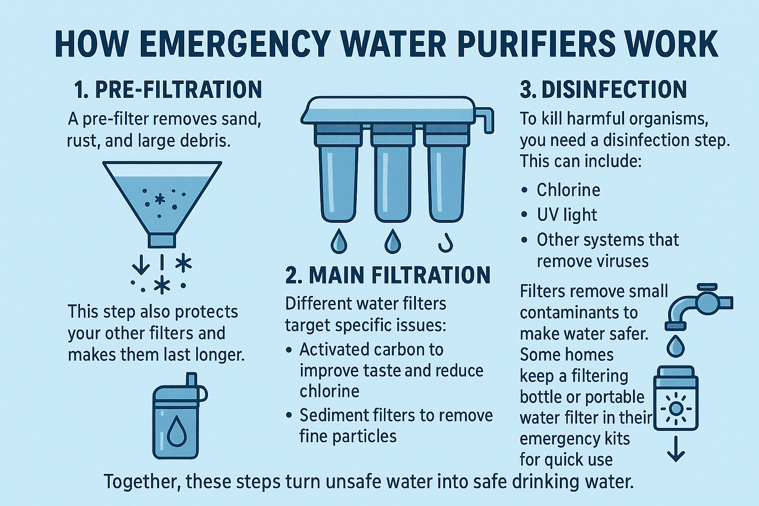 How emergency Water purifiers work