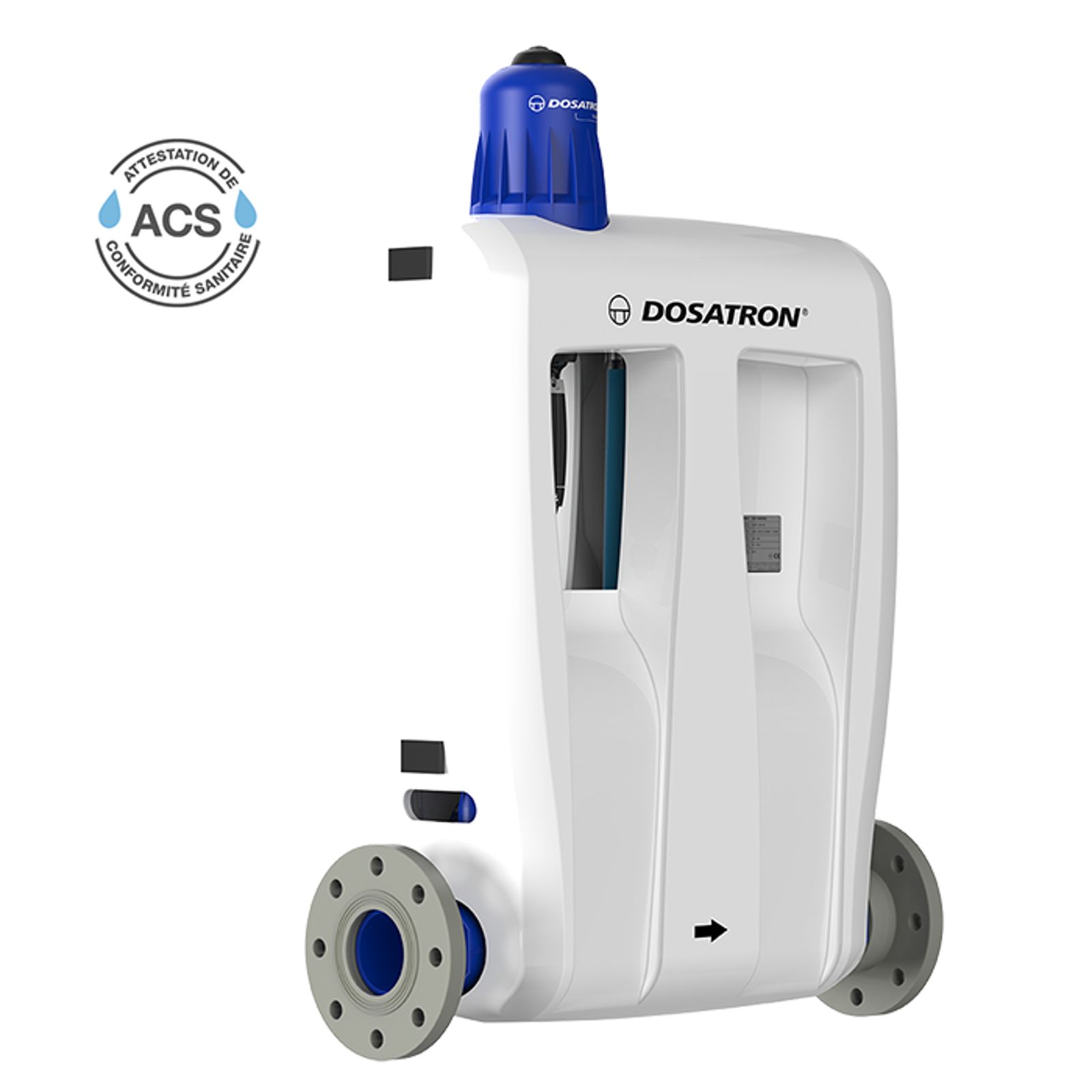 Dosatron certified chlorine dosing pump - D30WL30000N model 3/4 left