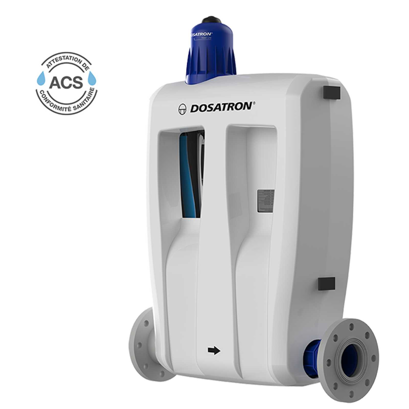Dosatron certified chlorine dosing pump - D30WL5000N model 3/4 right