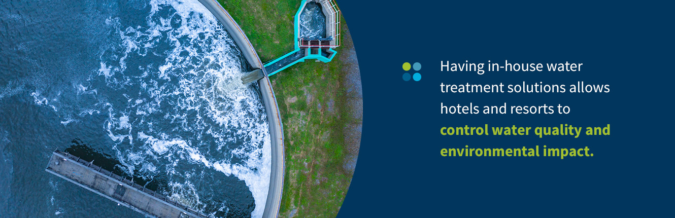 Is onsite water treatment good for hotels and resorts