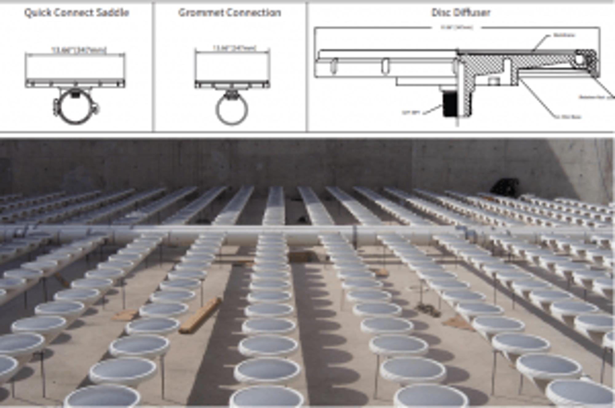 Disc Diffuser Details Fine Bubble Disc Diffusers for Wastewater Treatment Systems | SSI Aeration