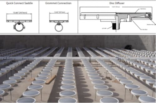Aggregate Diffuser Fine Bubble Disc Diffusers for Wastewater Treatment Systems | SSI Aeration