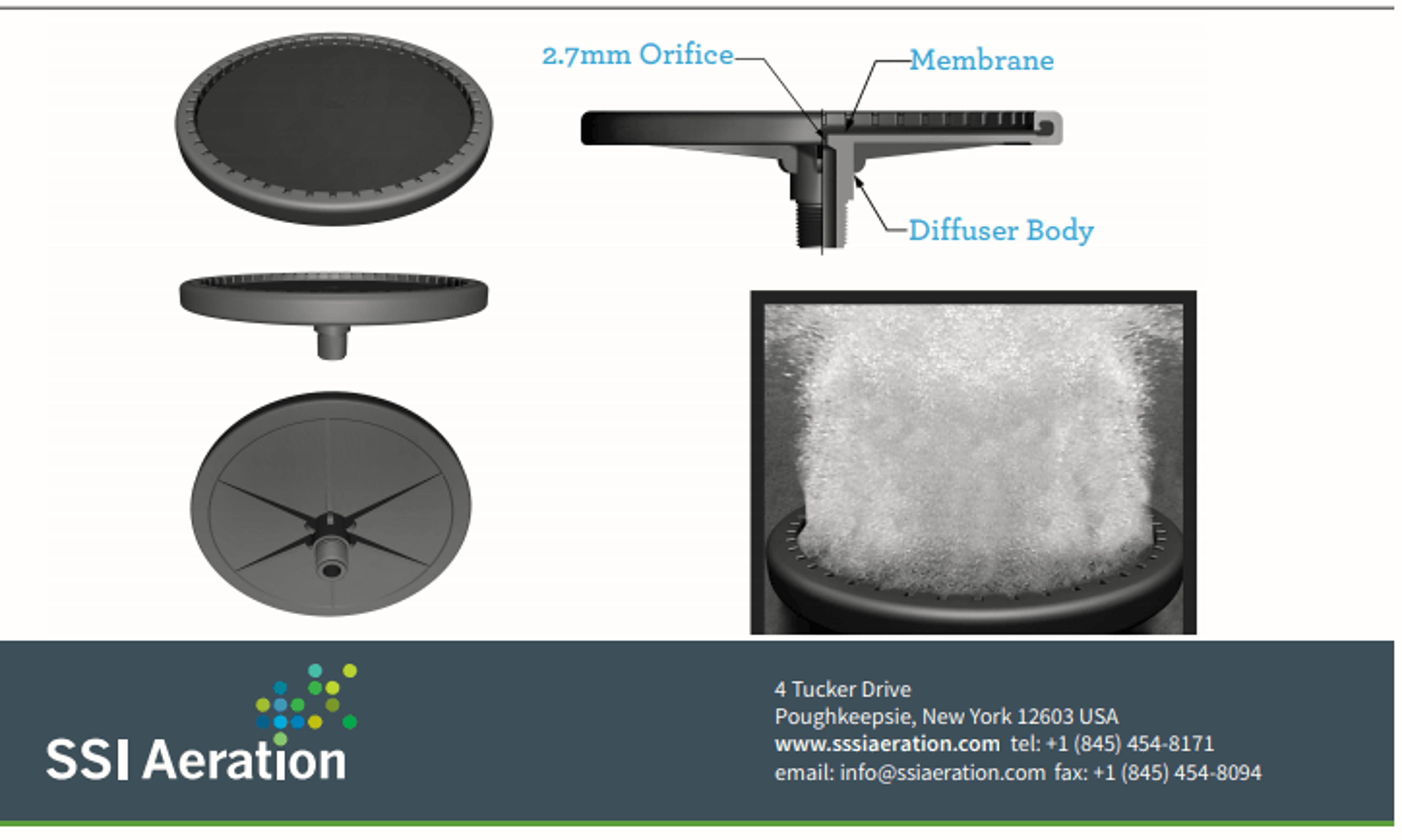 Aggregate Diffuser Fine Bubble Disc Diffusers for Wastewater Treatment Systems | SSI Aeration