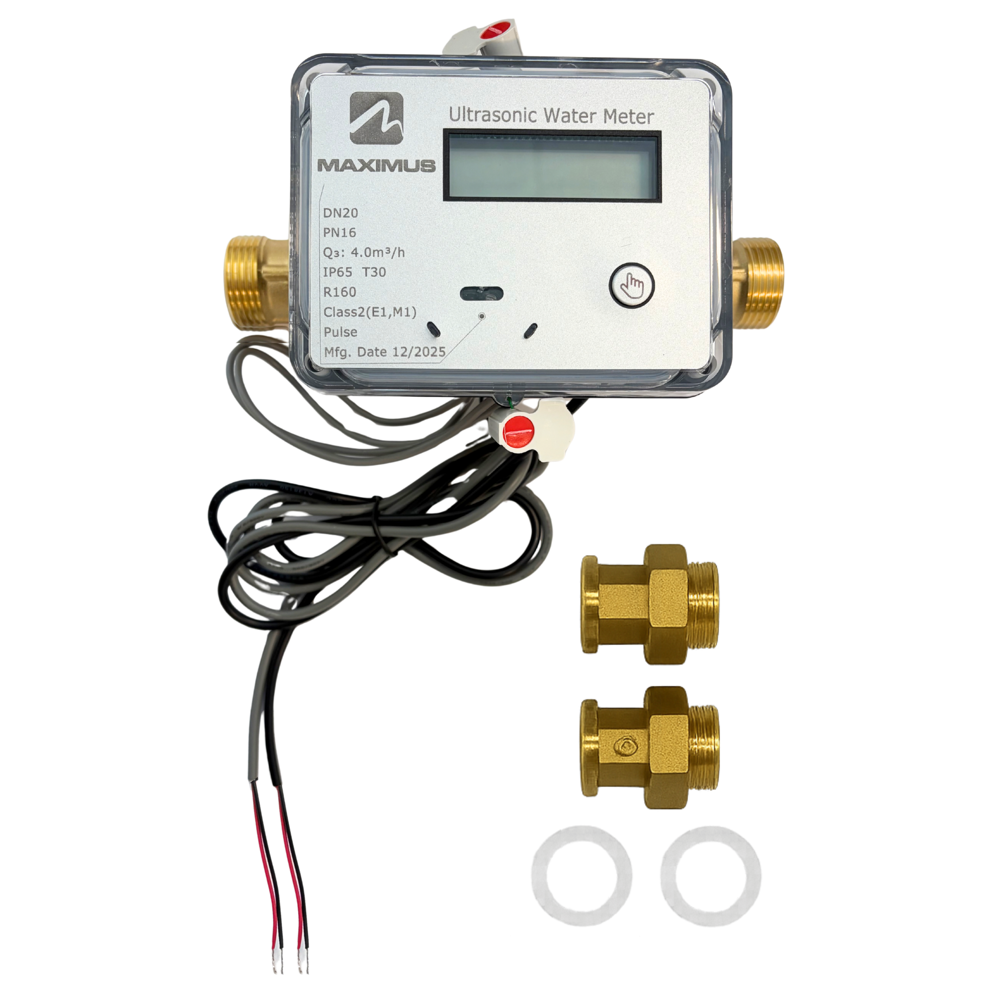 Medidor de agua ultrasónico 6000-0031-38 – Piezas incluidas