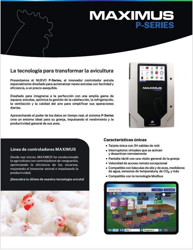 MAXIMUS P-Series: La tecnología para transformar la avicultura