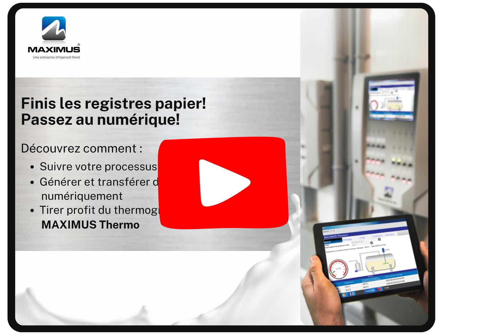 Canada MAXIMUS Thermo - Finis les registres papier, passez au numérique