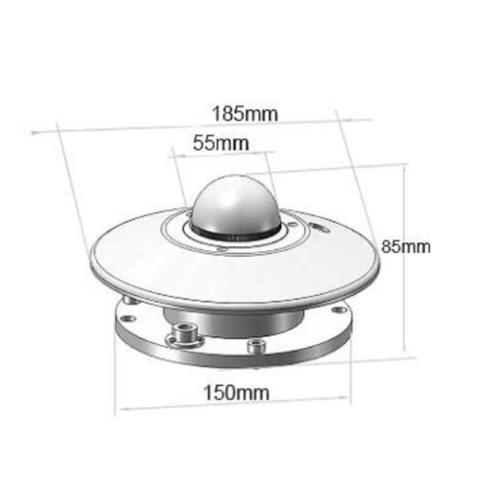 MAXIMUS Greenhouse Pyranometer - 5000-0008, Product Dimensions