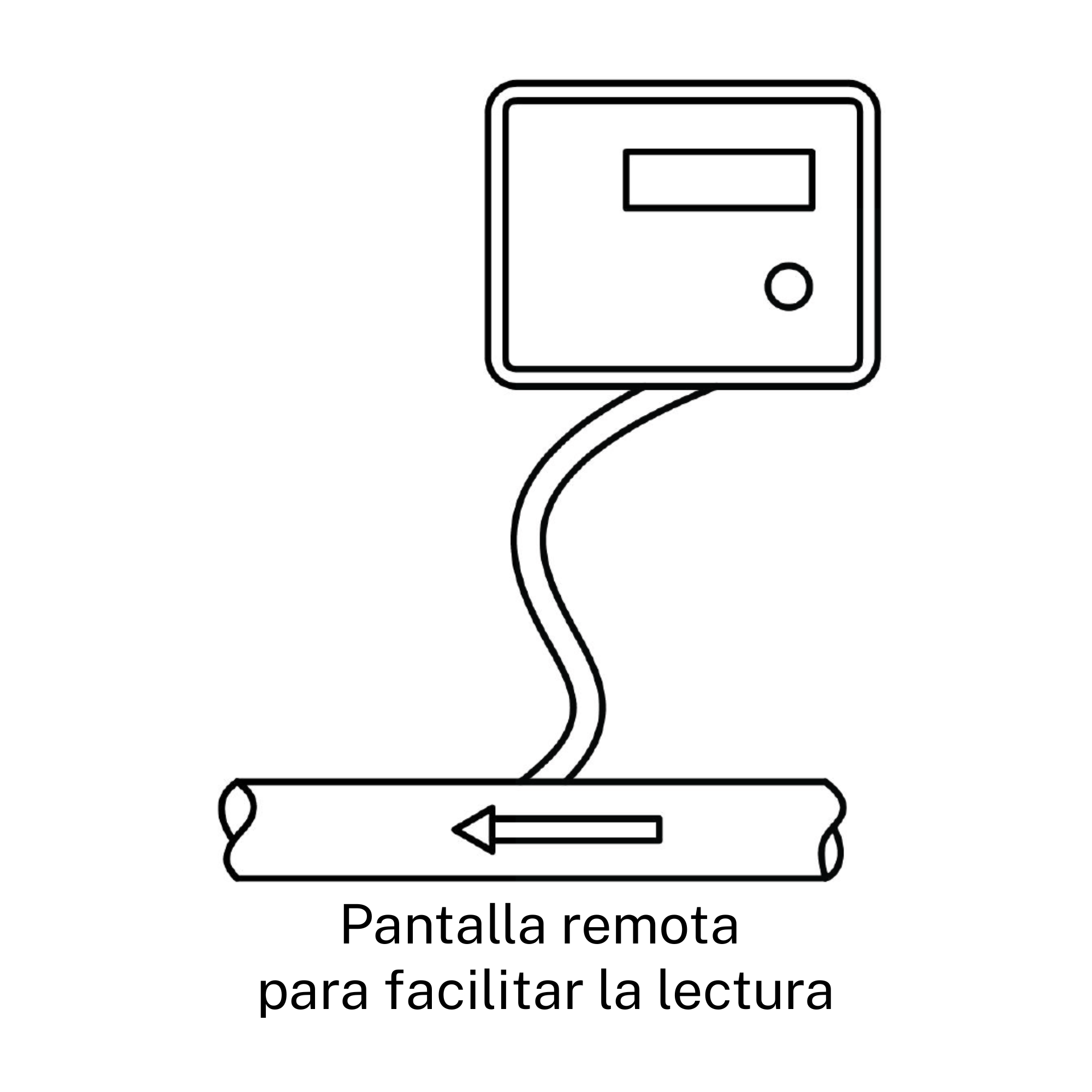 Medidor de agua ultrasónico 6000-0031-38 – Medidor con pantalla remota para facilitar la lectura