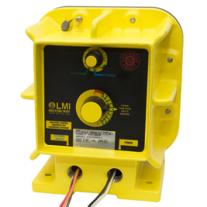 Specialized black and yellow hose designed for safe and durable pump connection