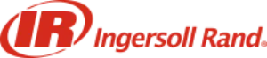 Red and black logo with Ingersoll Rand sign