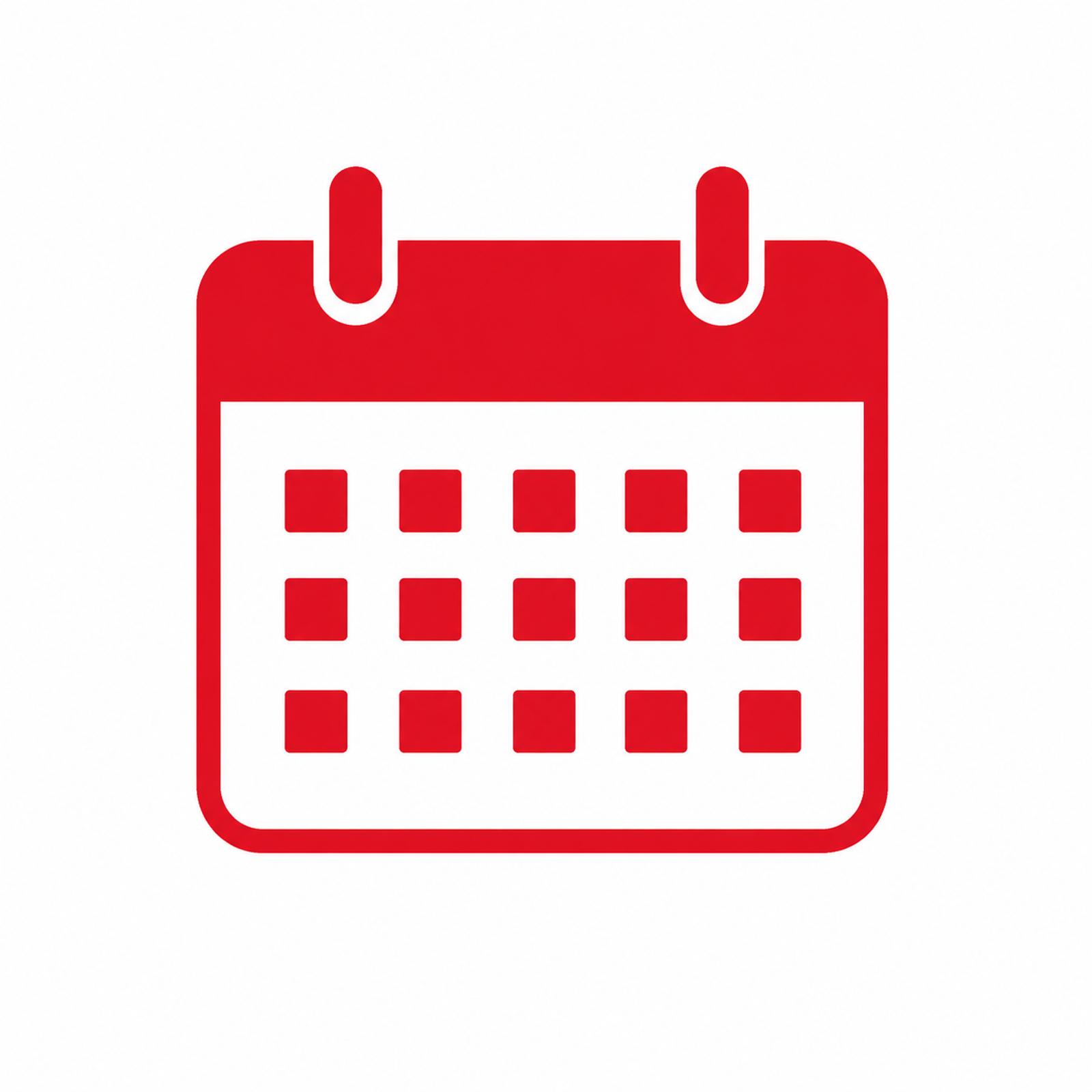 calendar red icon