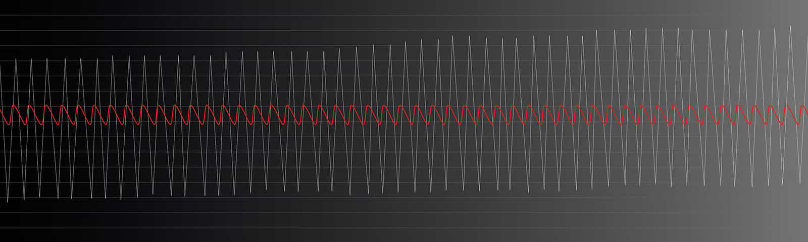 Reducing pulsation banner
