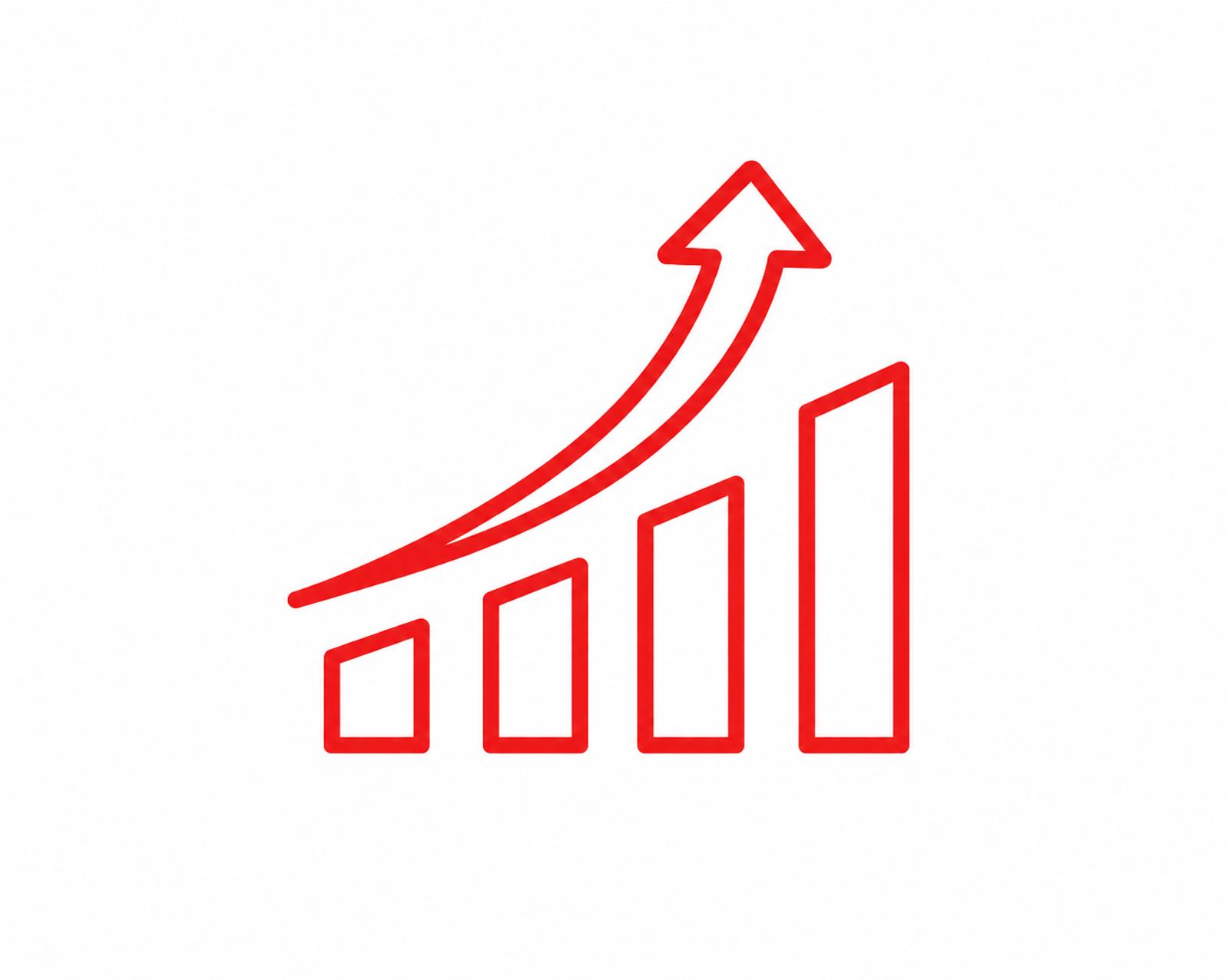 chart red icon