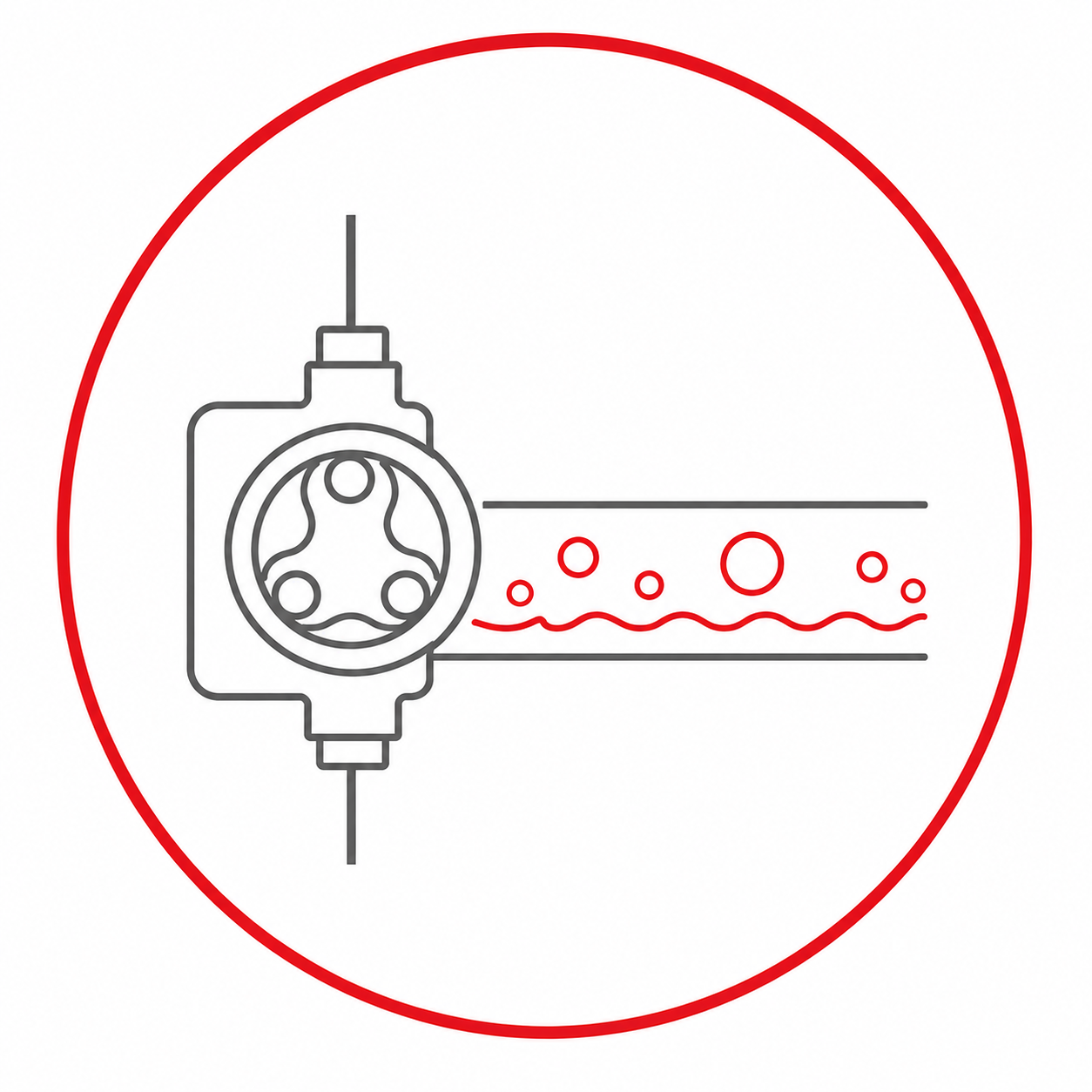 Air trapped in a pump