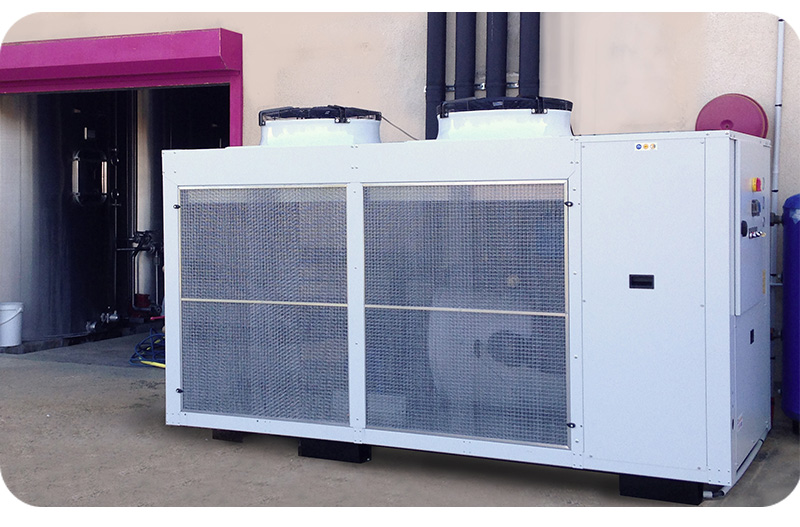 Industrial chiller used for winery cooling applications