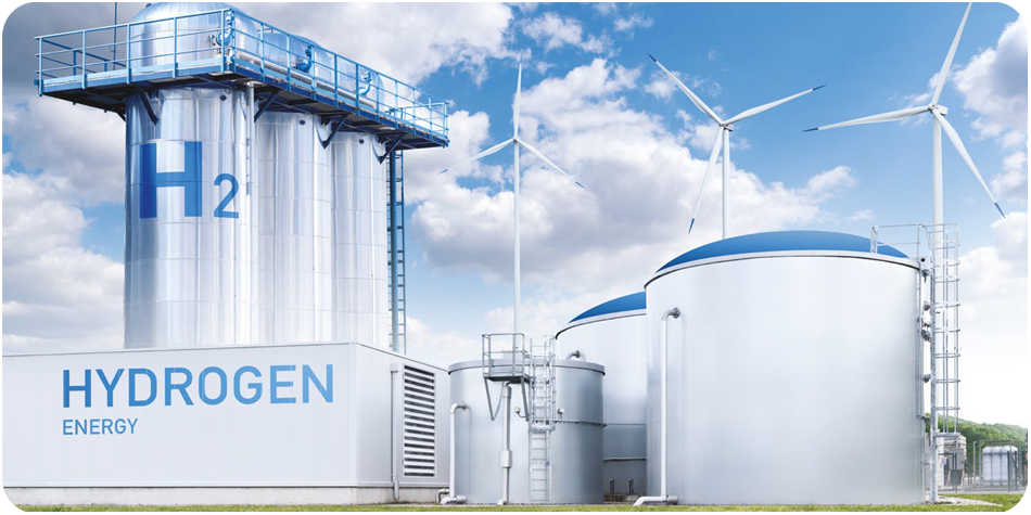 Impianto industriale per la produzione e lo stoccaggio dell’idrogeno con integrazione di energie rinnovabili