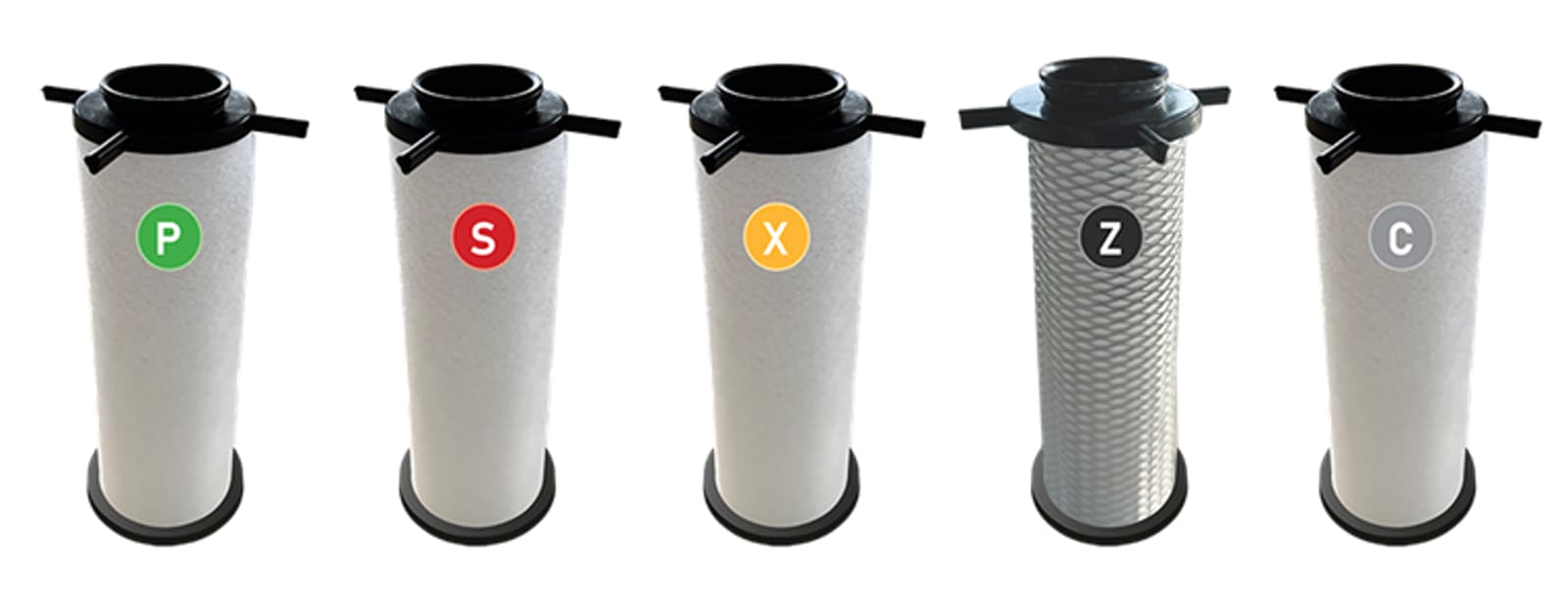 Friulair FB Air Filters Gradation Guide Image