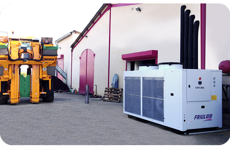 Glycol chiller for winery process cooling