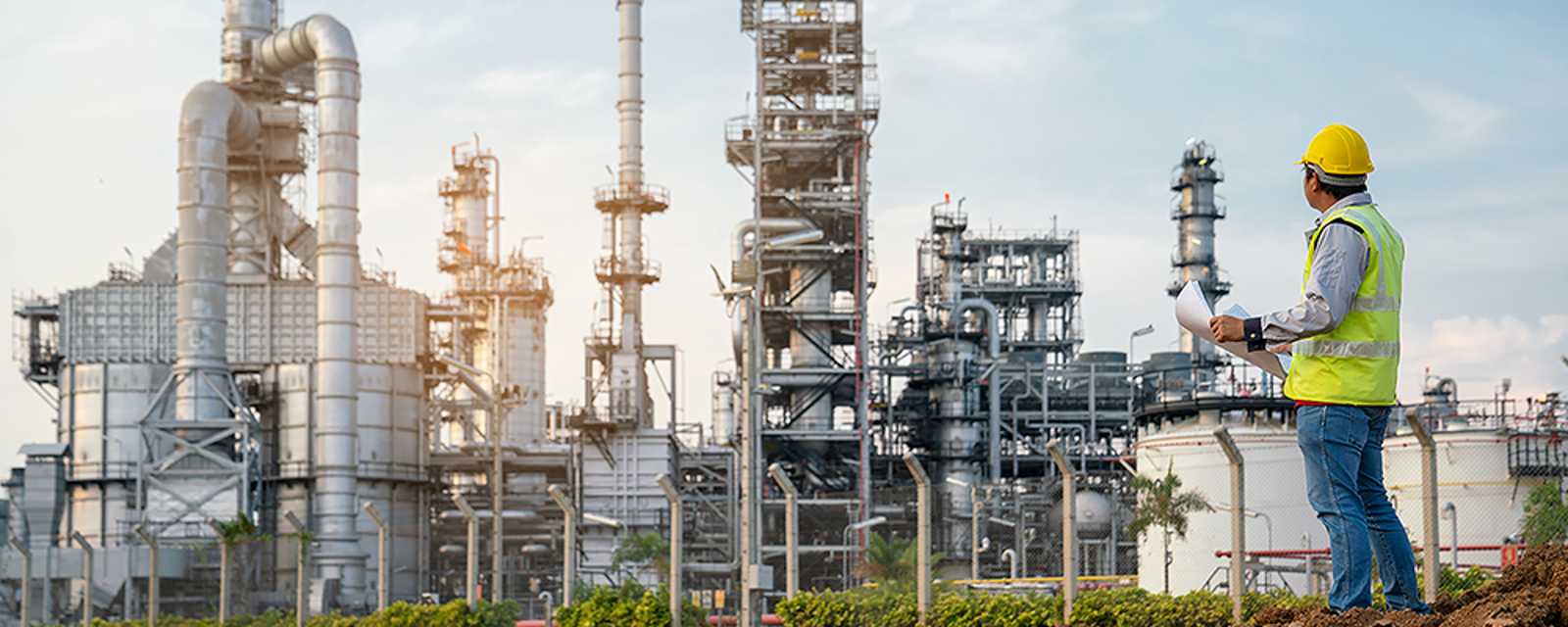 Chemical industry facility banner