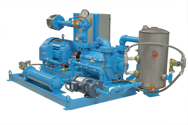 Liquid Ring Vacuum Pumps with Heat Exchanger