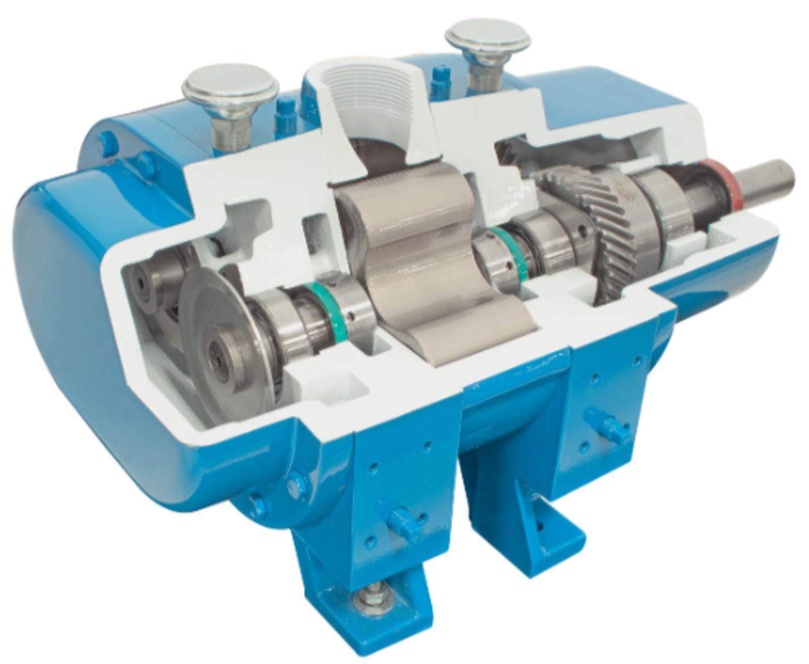 The PD Plus Series pd blower cutaway