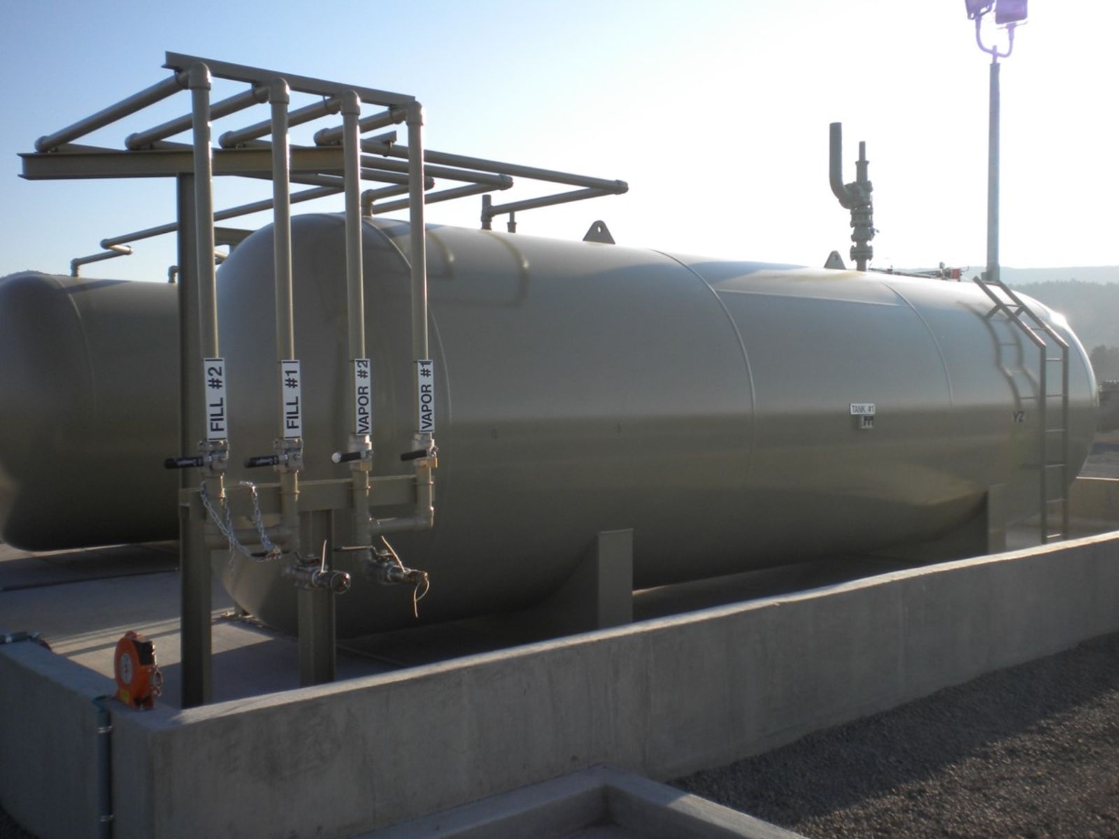 tank number two outside sunny