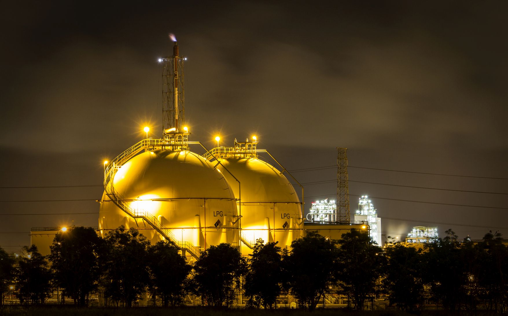 LPG gas industrial storage sphere tanks