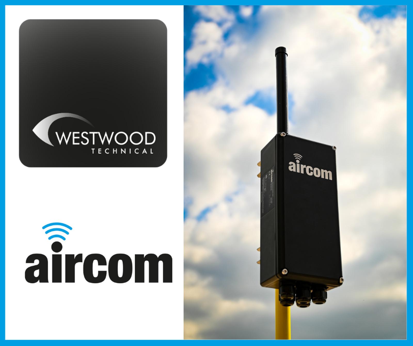 Westwood logo with Aircom - 75 Anni history.png