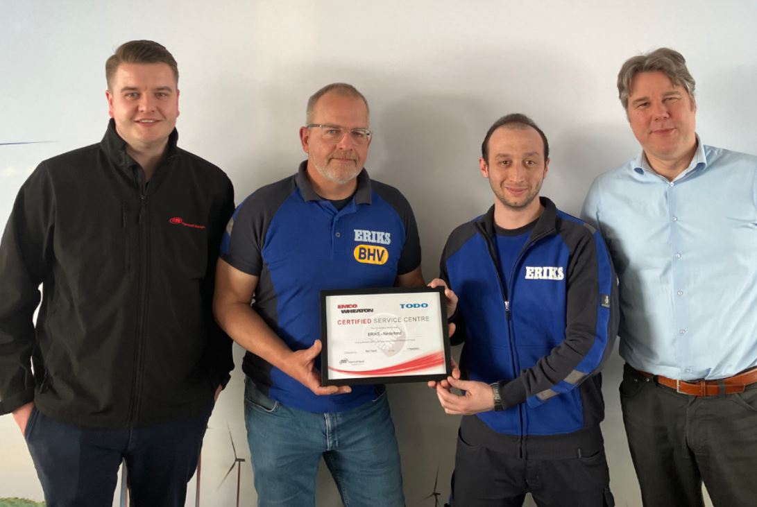 Eriks Nederland Certified as a TODO Service Centre