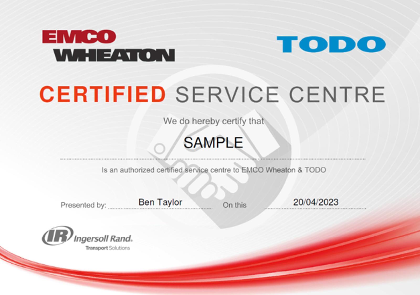 todo-certified-service-centre