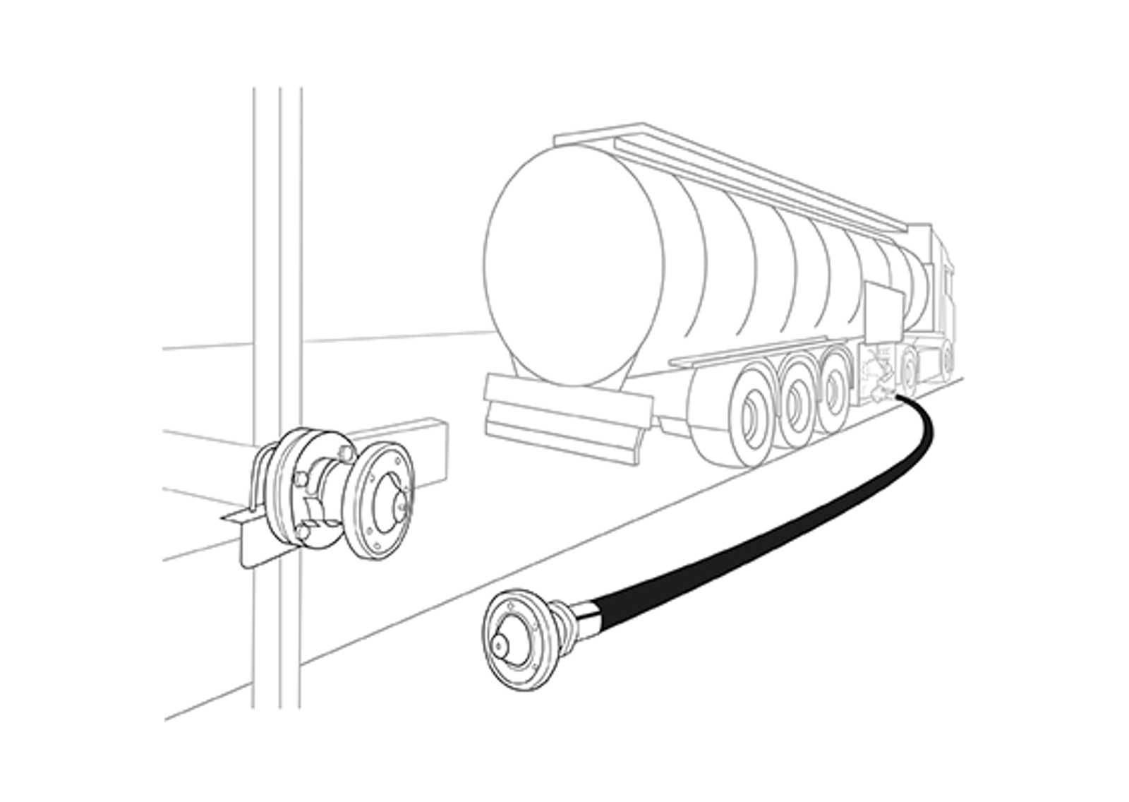 NGX breakaway coupling separated