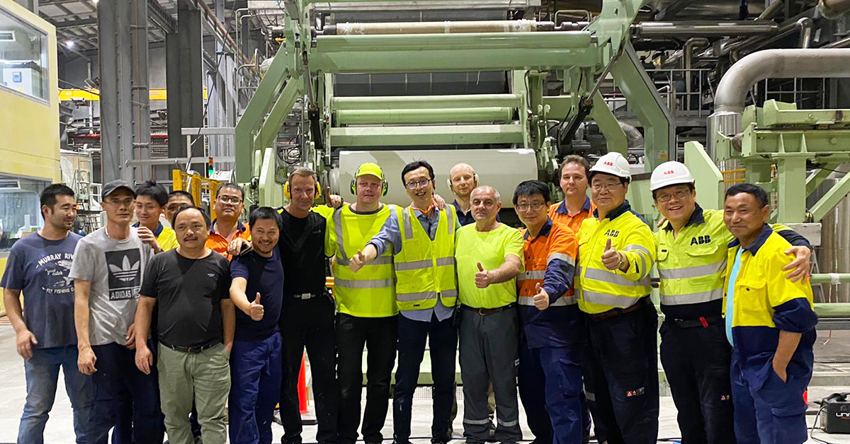 turbo blower to alas doradas tissue making line RuntechRunEcovacuumsystemstartedupatQueenslandTissueProductsinBrisbaneAustralia