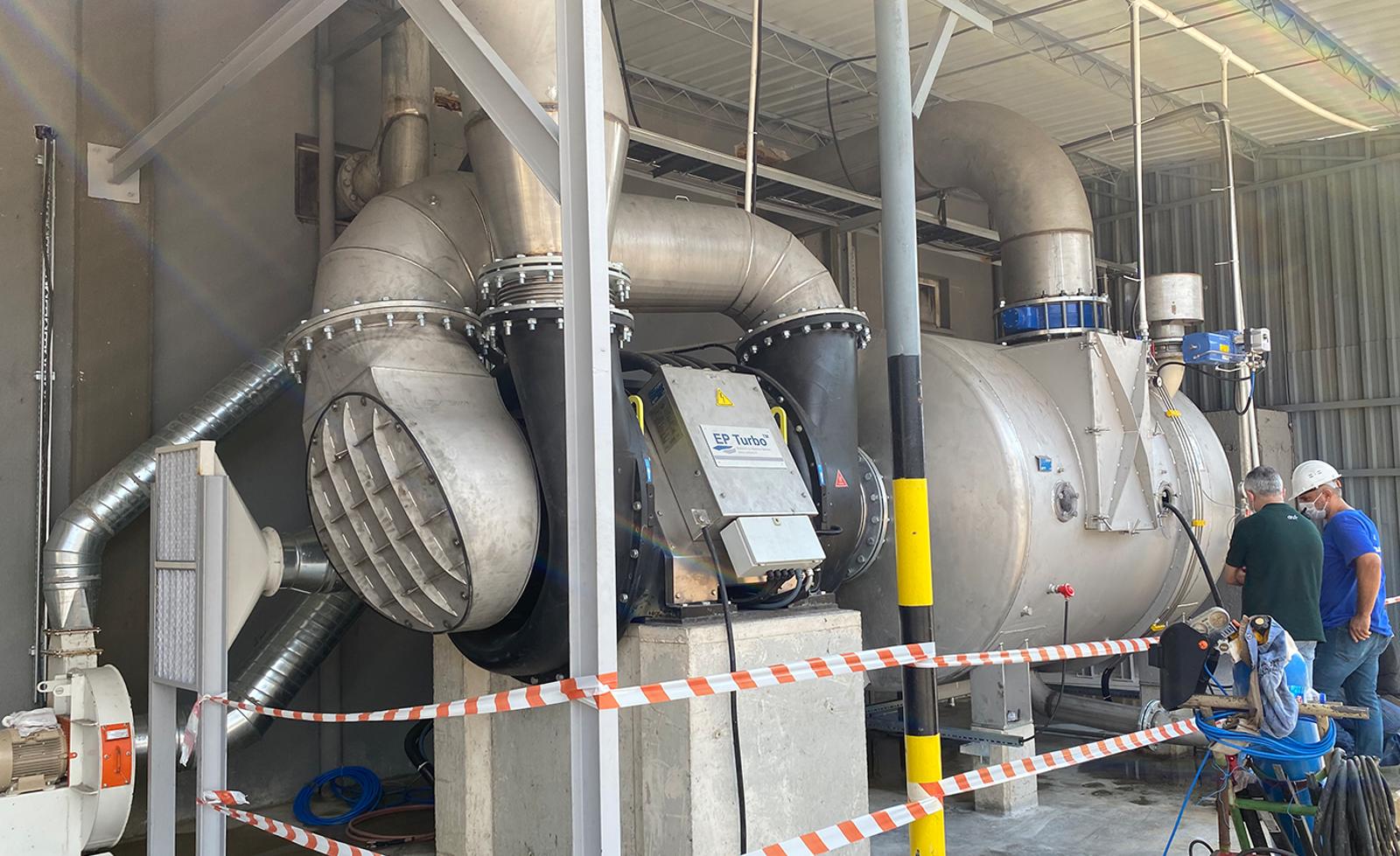 Runtech RunEco EP600 Turbo Blower installed at Ankutsan Adana mill