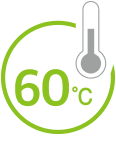 Capable of handling inlet air up to 60℃