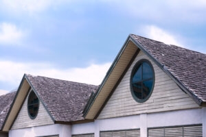 two rounded circle windows in a house