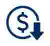 low cost savings icon