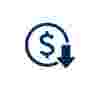 low cost savings icon