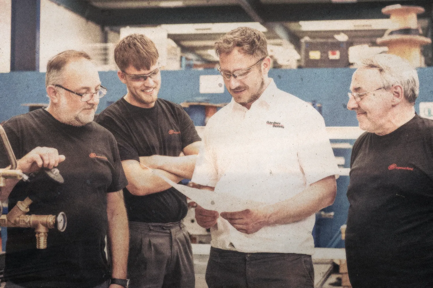 Reavell workers 2 high pressure air compressor