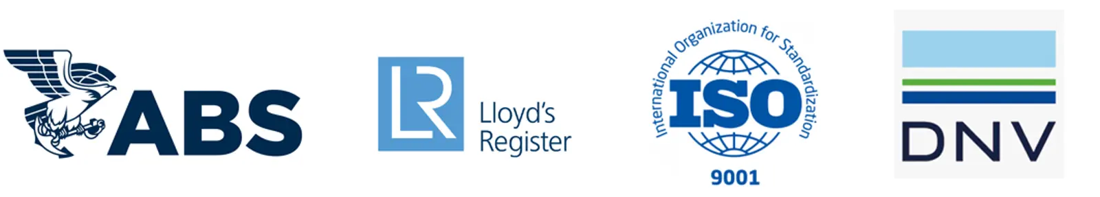 ISO 9001, ABS, DNV, Lloyds register