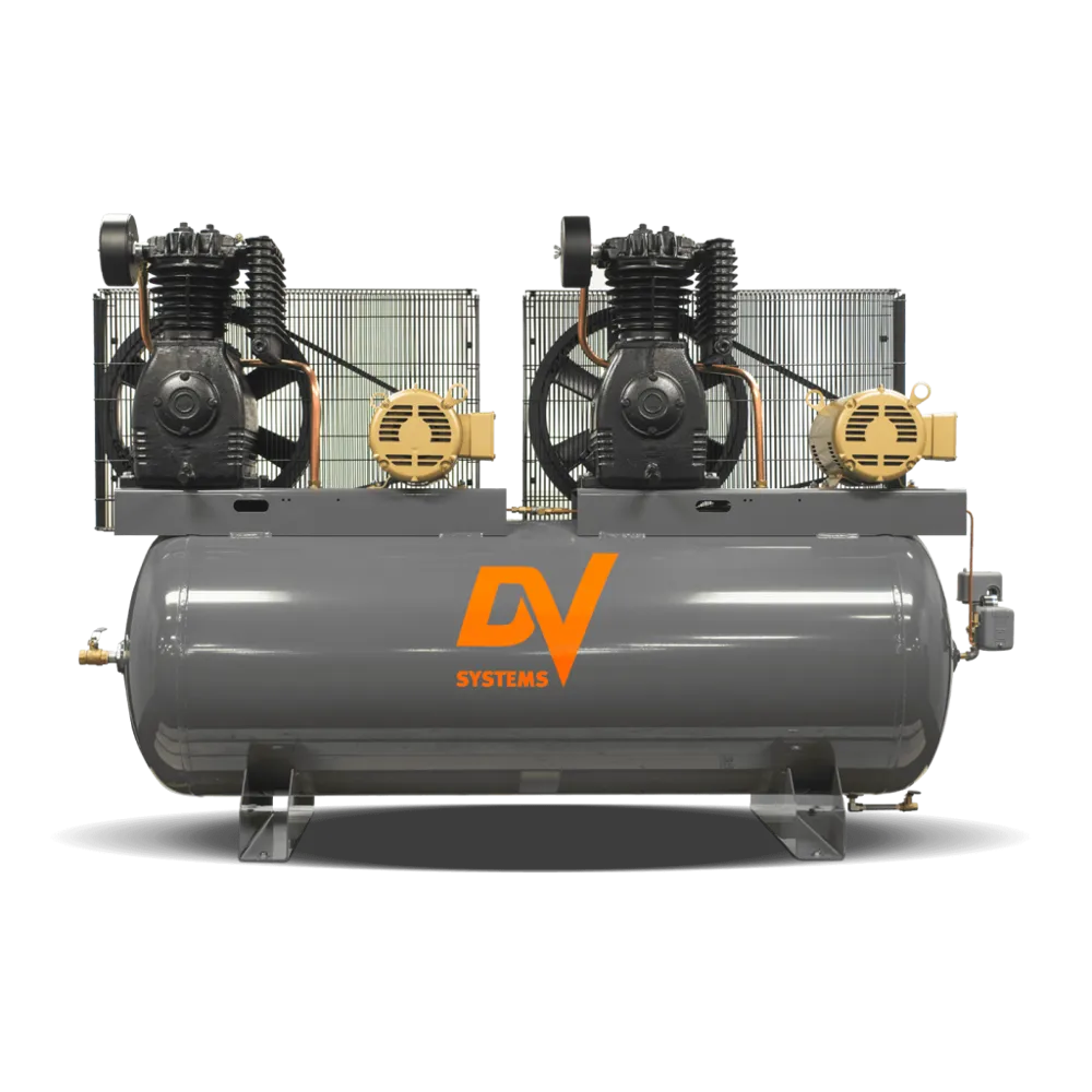 Compressor Dual Port 5HP Duplex Heavy Duty Industrial Series | DV Systems