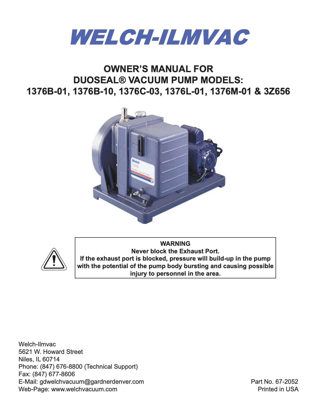 DuoSeal Belt Drive Model 1376