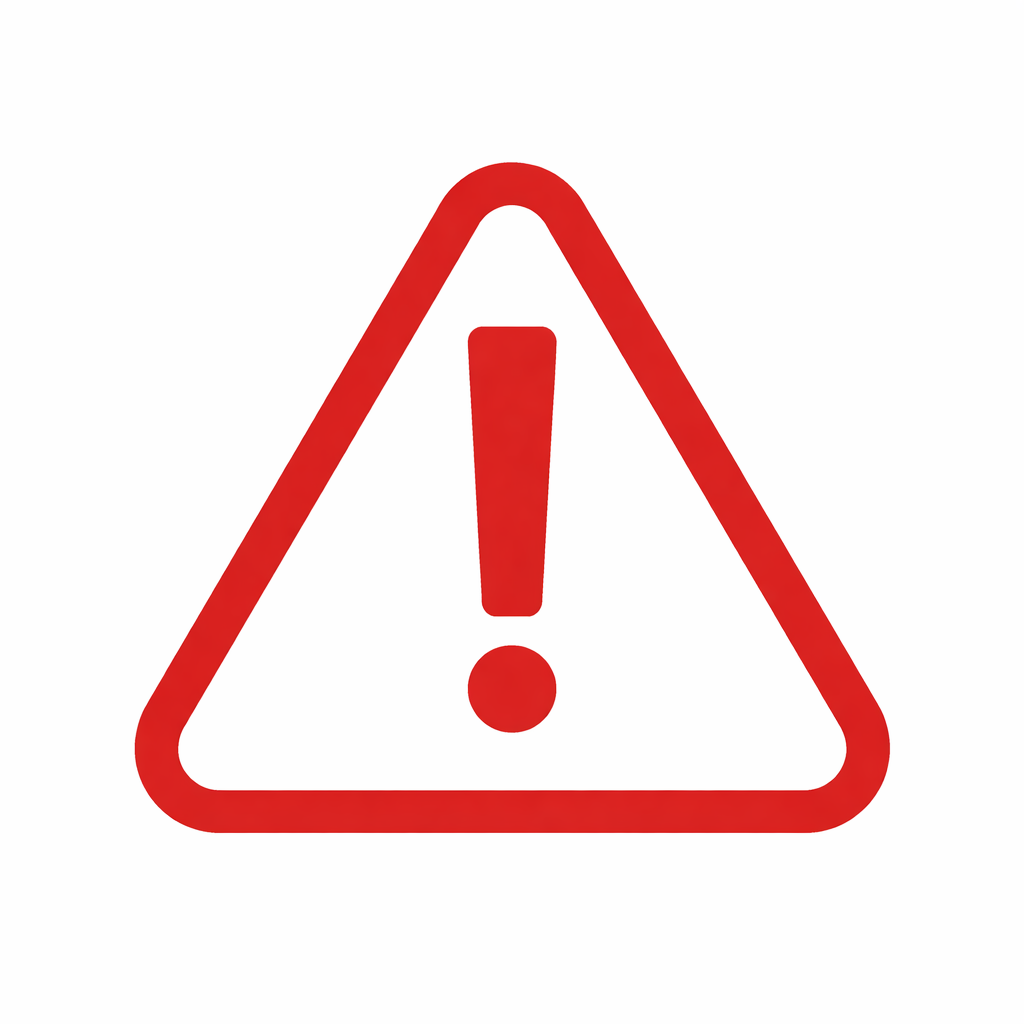 Red warning sign