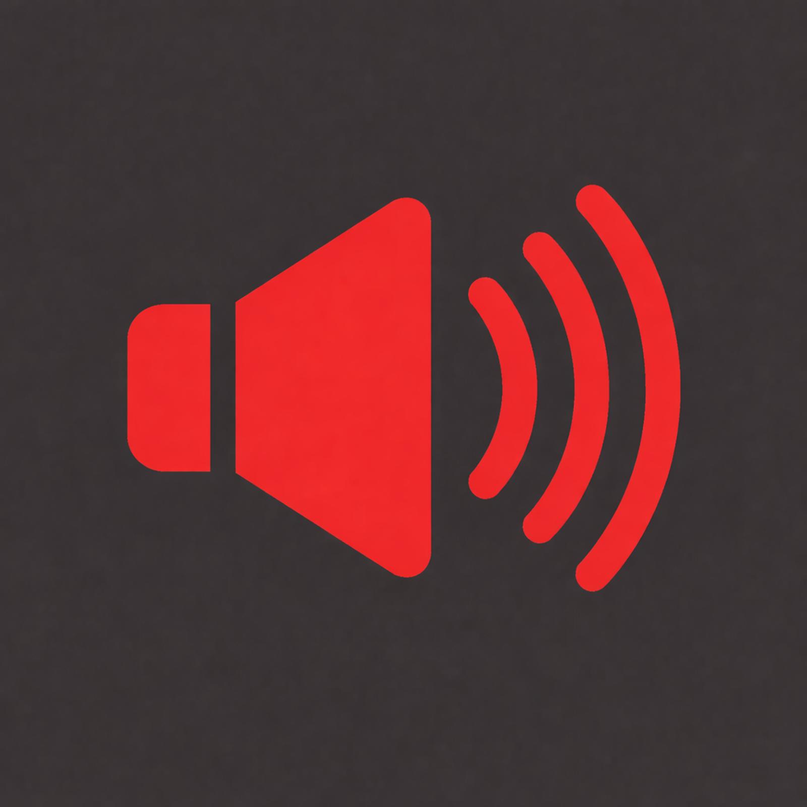red speaker icon