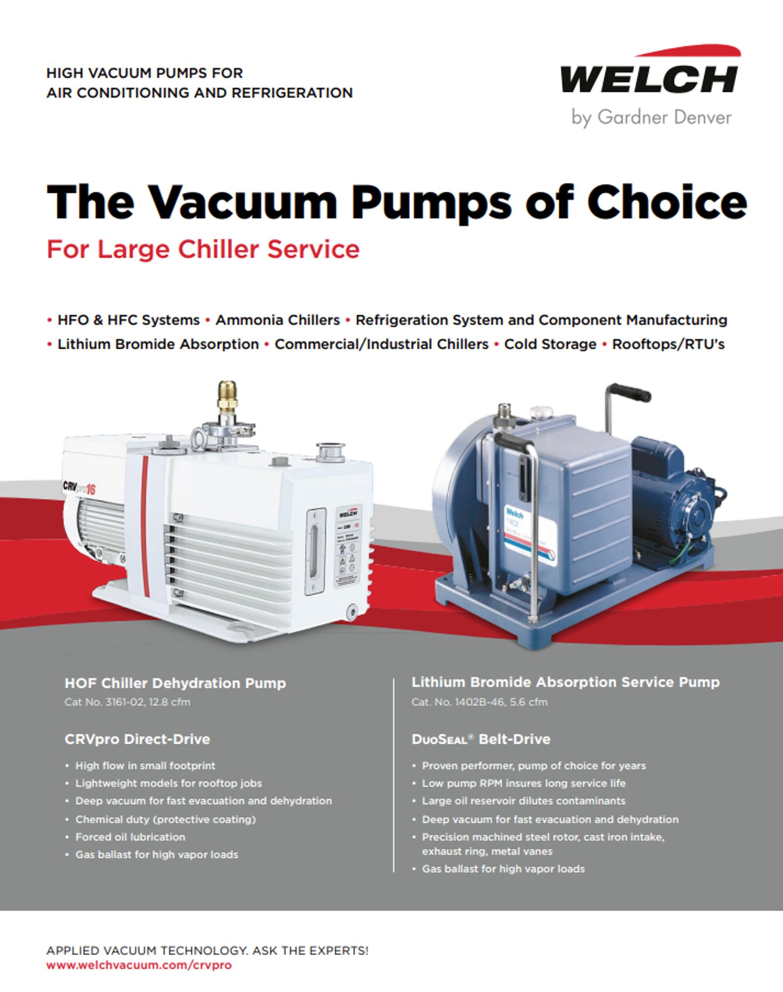 High Vacuum Pumps For Air Conditioning & Refrigeration
