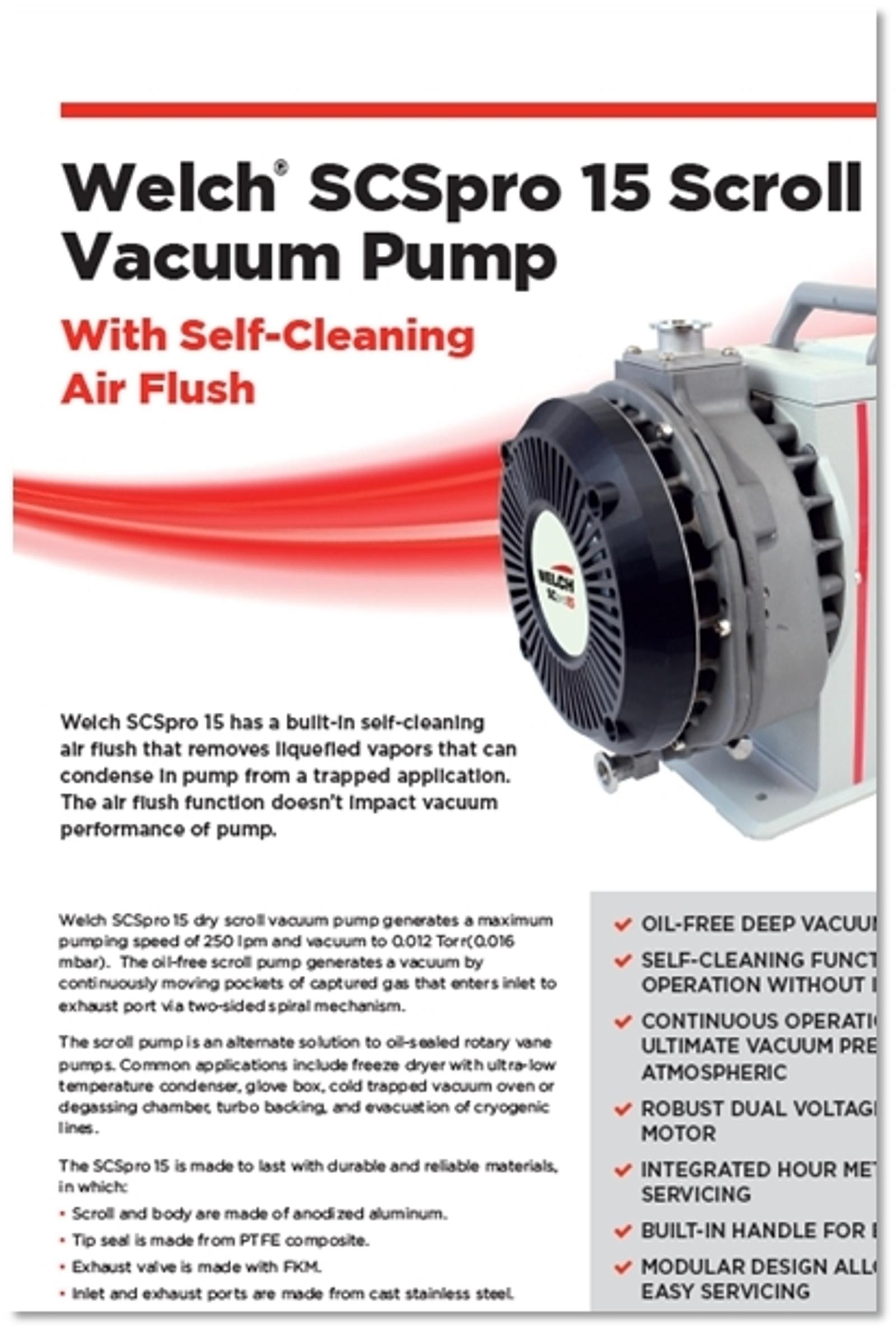 Welch Scroll Pump Brochure image