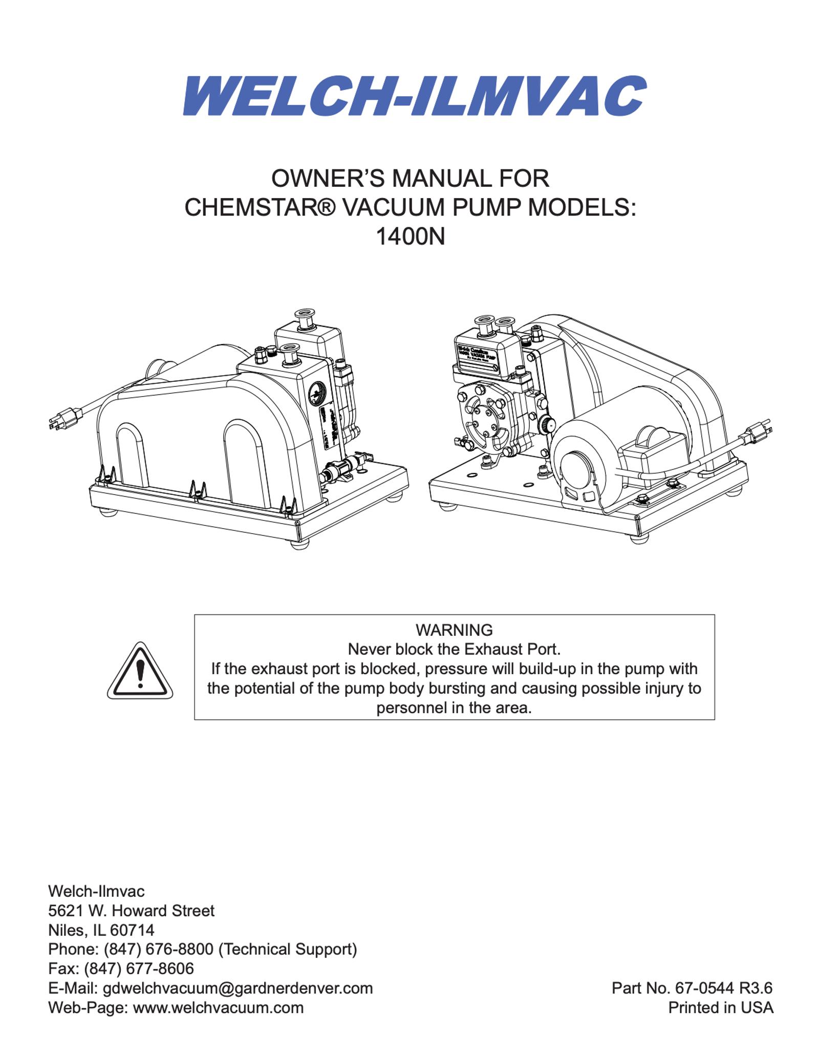 Chemstar Models 1400N, 1402N, 1376N