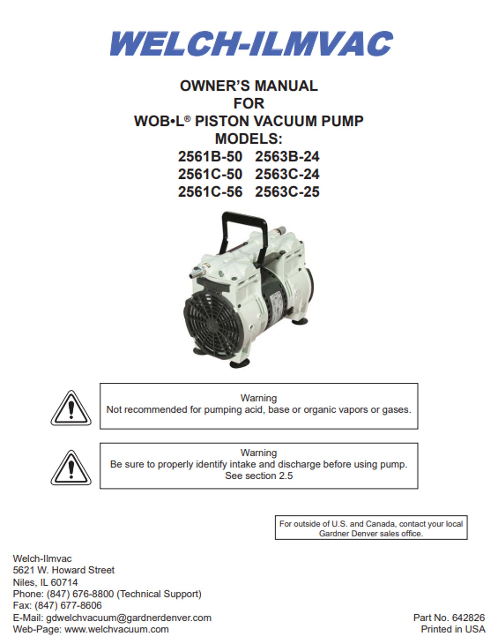 WOB-L Piston Pump Model 2561B-50