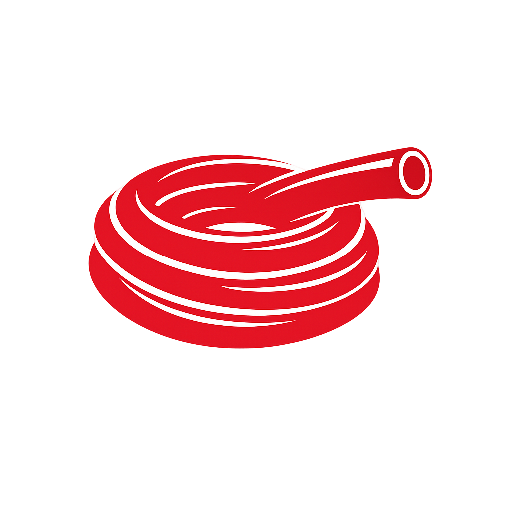 red rubber hose
